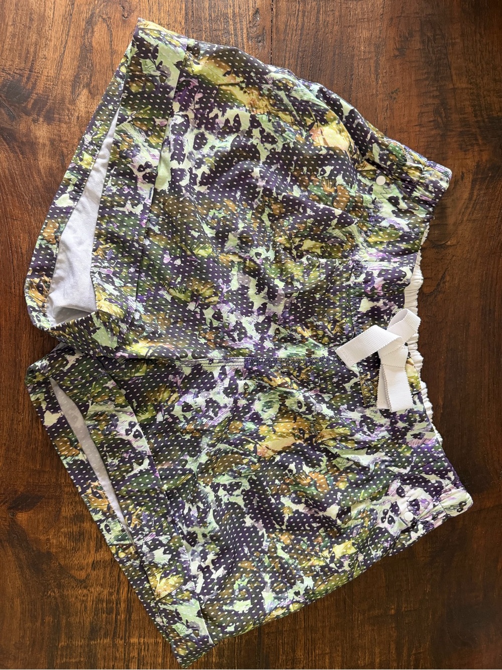 Lululemon Women’s Floral Print Shorts - Purple/Green